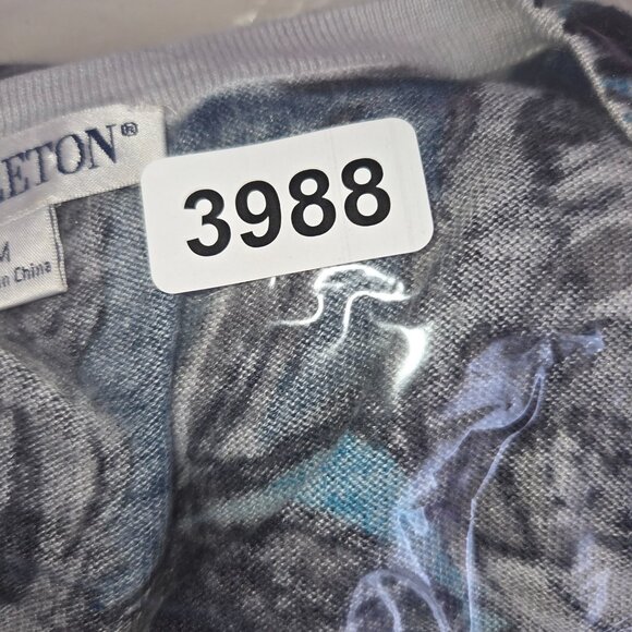 Pendleton Womens M Floral Print Silk/Cotton/Cashmere Cardigan Sweater 3988 - Picture 7 of 7